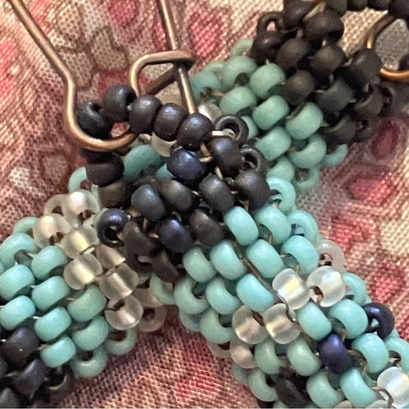 HAND CRAFTED BOHEMIAN BEADED EARRINGS *NEW *JAPANESE GLASS BEADS *LIGHTWEIGHT - Picture 2 of 6